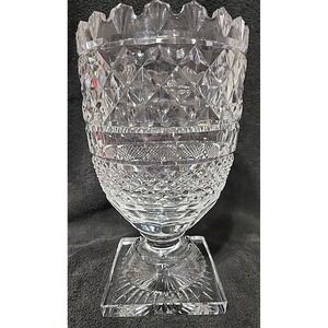 Waterford crystal footed vase 10 1/2 in tall. Piece code VS10FT